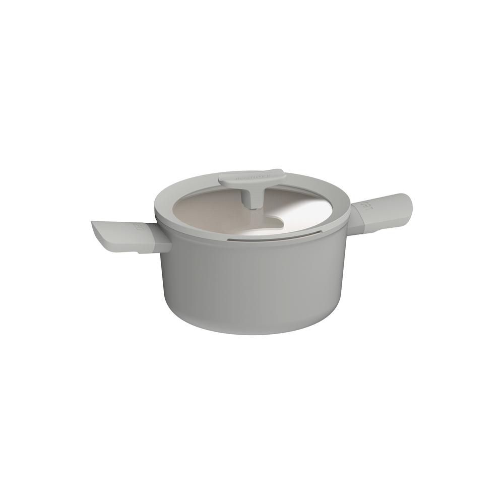 Berghoff Balance Covered Non-Stick Ceramic Stockpot (Moonmist) - 20cm, 5413821362960
