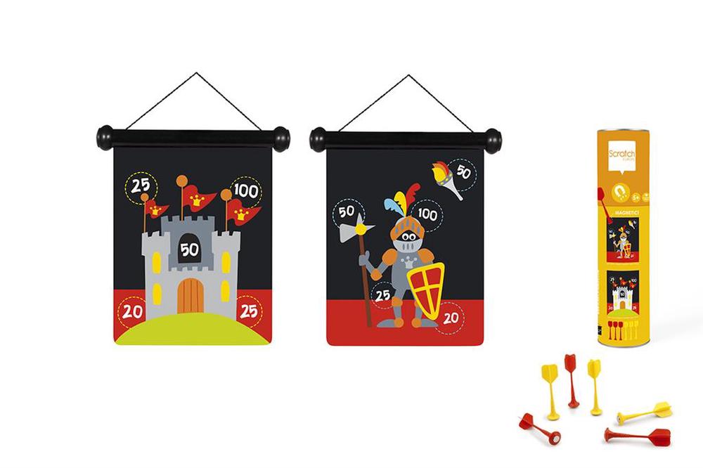 Scratch Knight 2-Sided Magnetic Darts - 24 x 30cm, 5414561820123