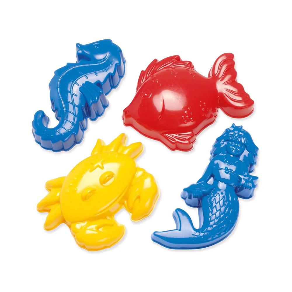 Dantoy - Classic - Sand Moulds - Sea Creatures, 4pcs, 5701217012439