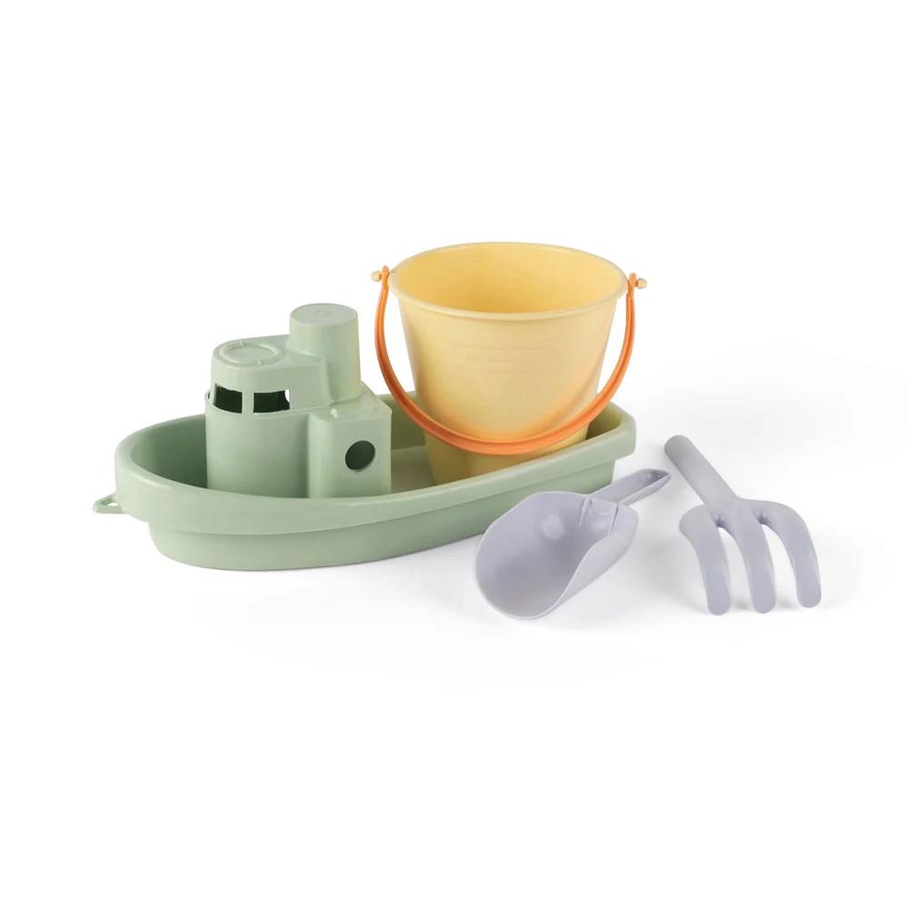 Dantoy Pastel - Recycled Boat & Sand Set, 4pcs, 5701217027402