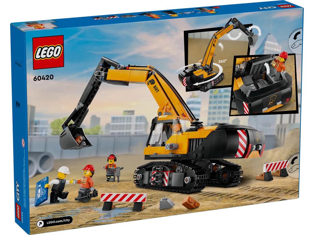 LEGO® CITY - Yellow Construction Excavator - 60420 | Buy online at