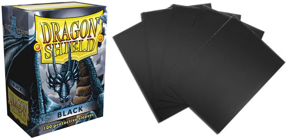 Arcane Tinman Dragon Shield Matte Black 100 Protective Sleeves