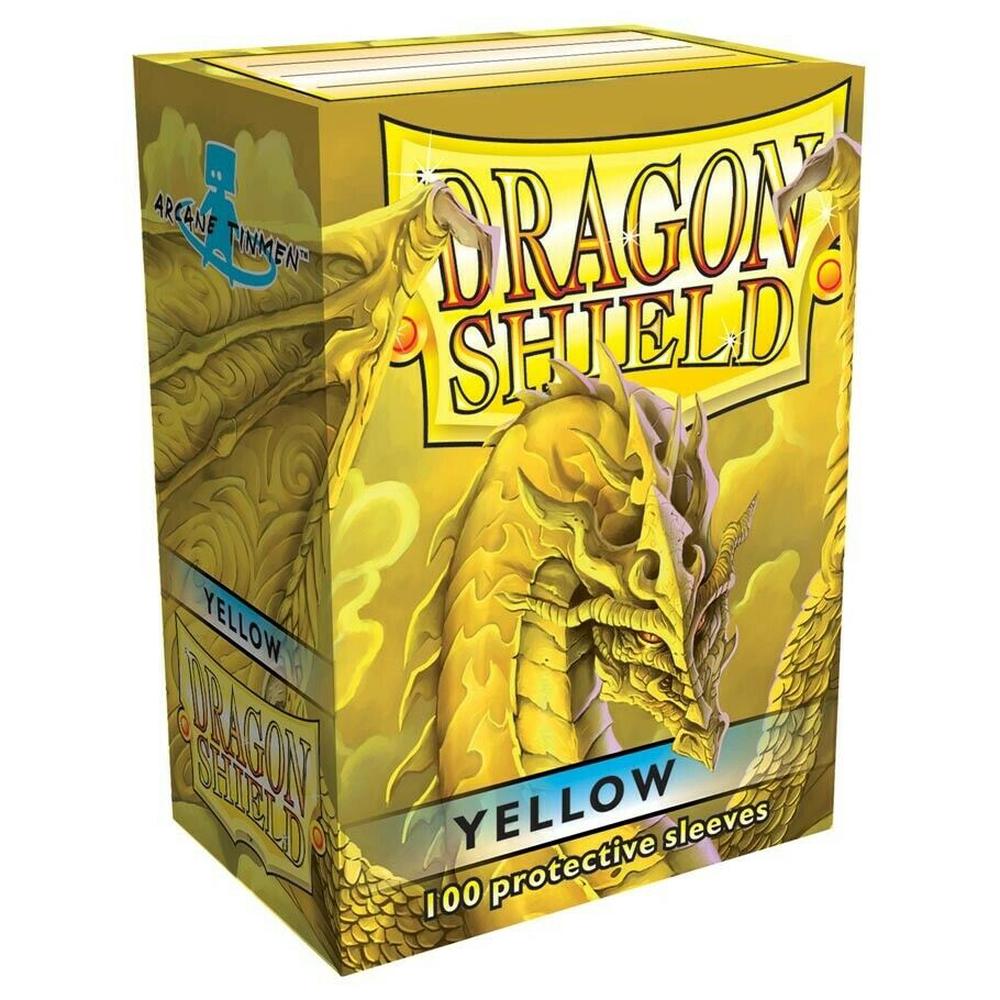 Arcane Tinmen Dragon Shield Card Sleeves, 100 Pieces (Yellow) | Buy ...