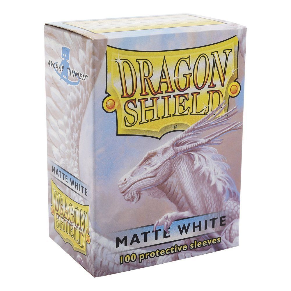 Arcane Tinmen Dragon Shield 100 Fundas Exteriores Transparentes Mate, Protección Extra Para Cartas De Tamaño Estándar Fundas Exteriores Dragon Shield Mate