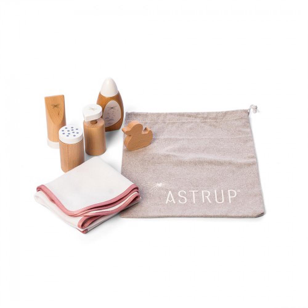 Wooden Role Play Doll Care & Bathing Set, 7 Piece, 5706798841959