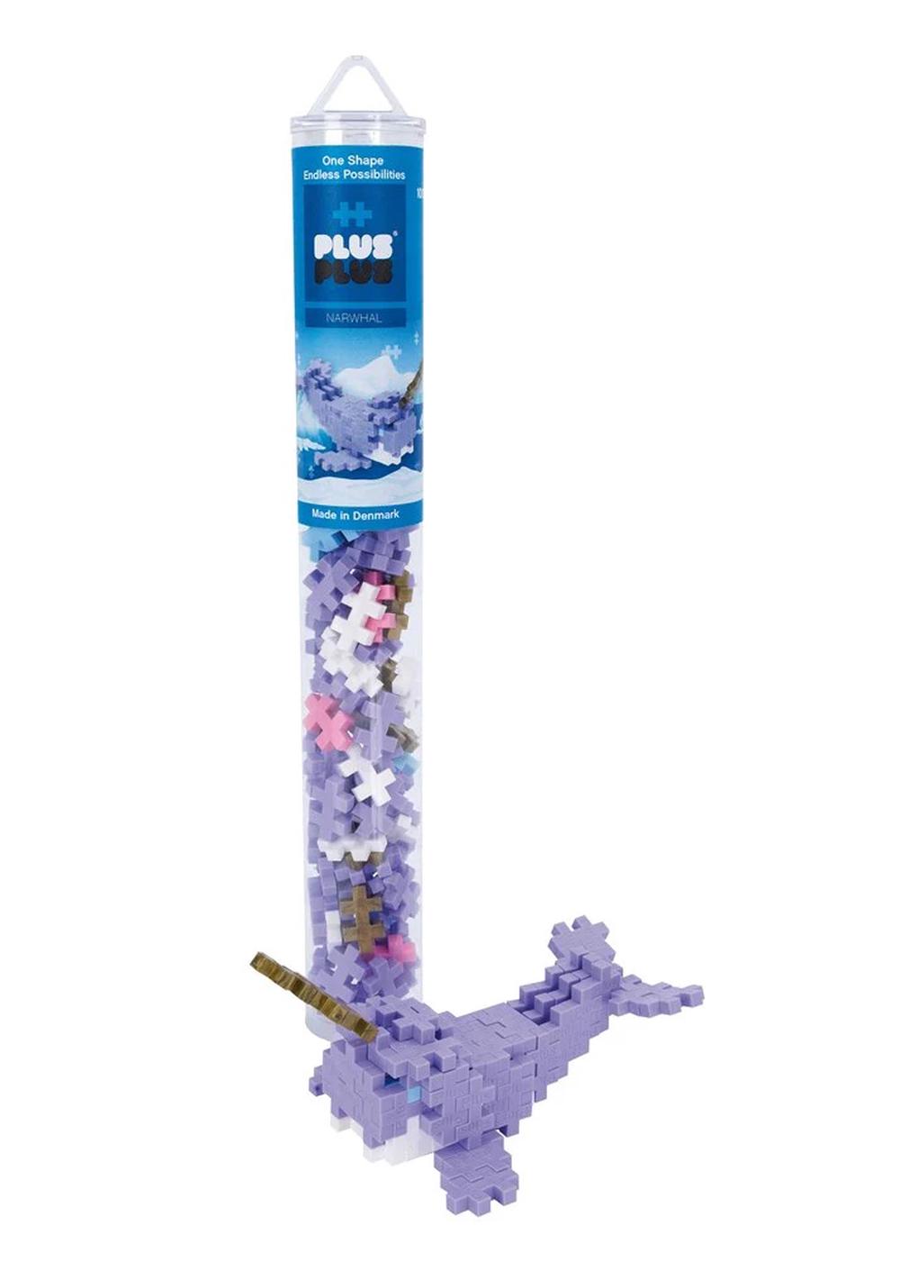 Plus-Plus Narwhale, 100pcs Tube, 5710409104746