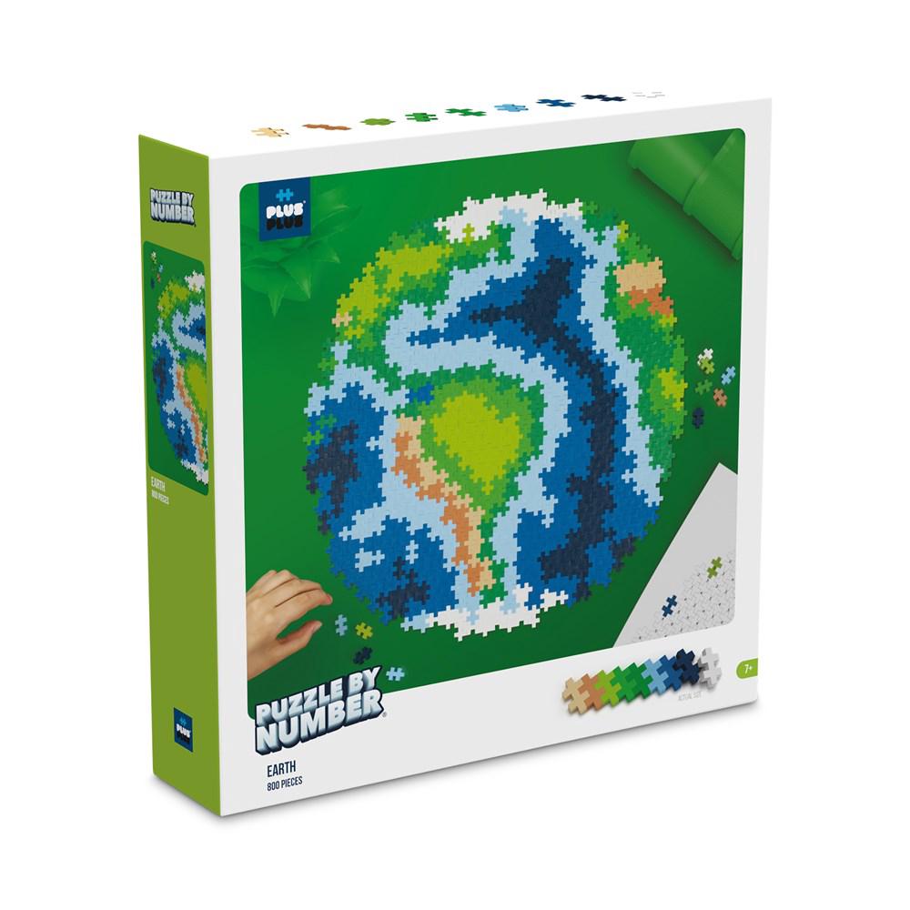 Plus-Plus Puzzle by Number, 800 Piece - Earth, 5710409106931