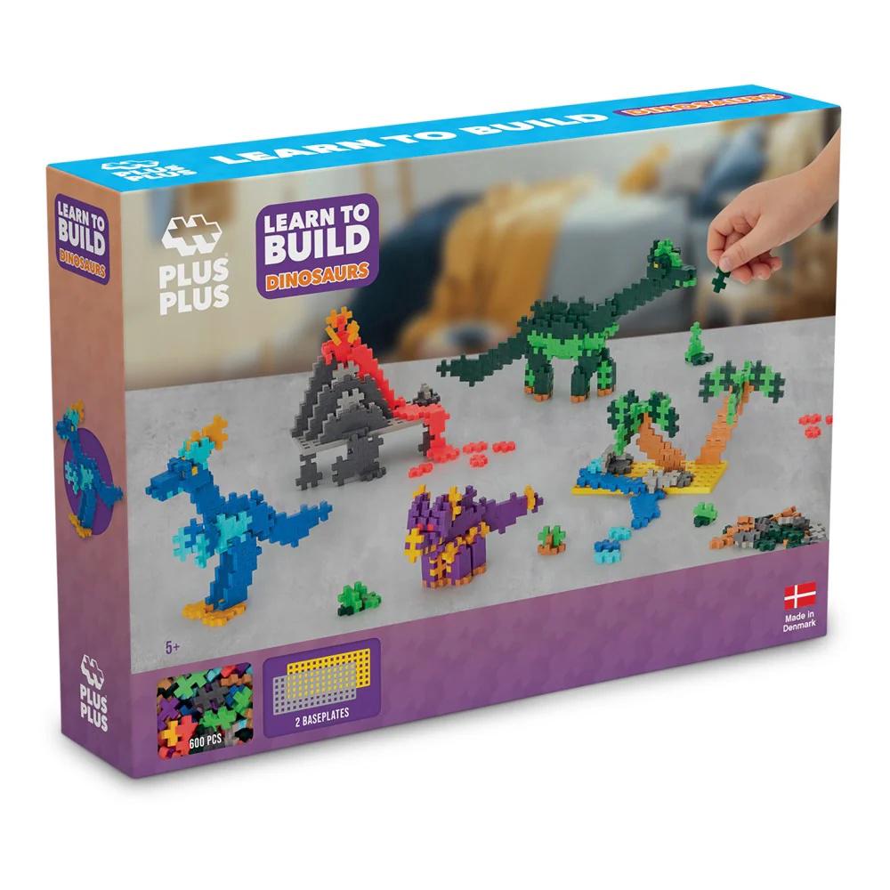 Plus-Plus Learn To Build - Dinosaurs, 600pcs, 5710409107129