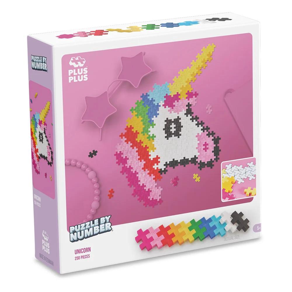 Plus-Plus Puzzle by Number - Unicorn, 250pcs, 5710409107587