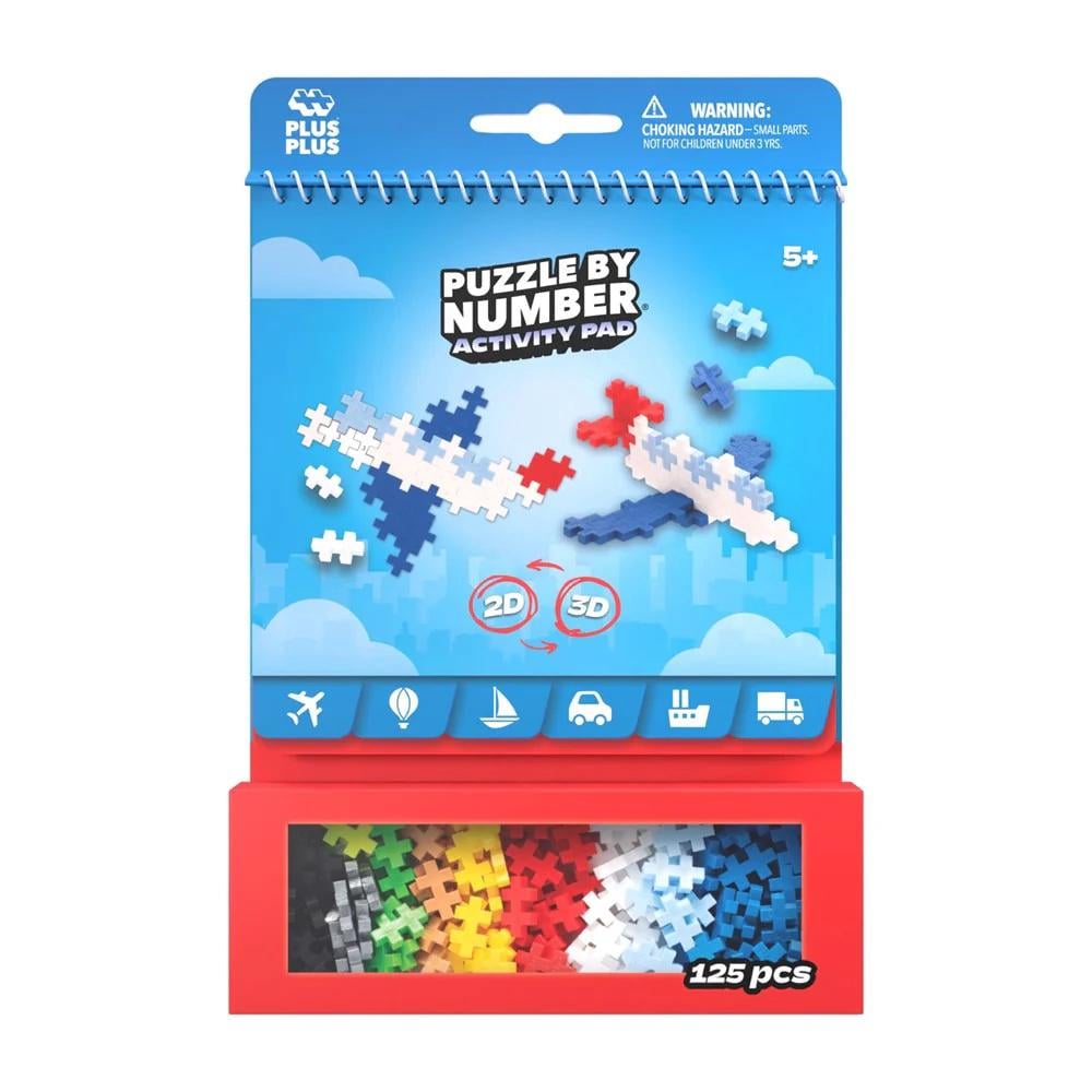 Plus-Plus Activity Pad - Puzzle by Number - Transportation by Plus-Plus - ISBN: 5710409109932
