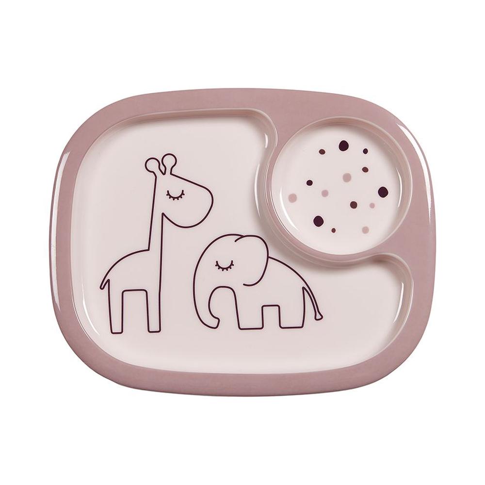 Dreamy Dots Yummy Mini Compartment Plate (Powder), 5712643017257