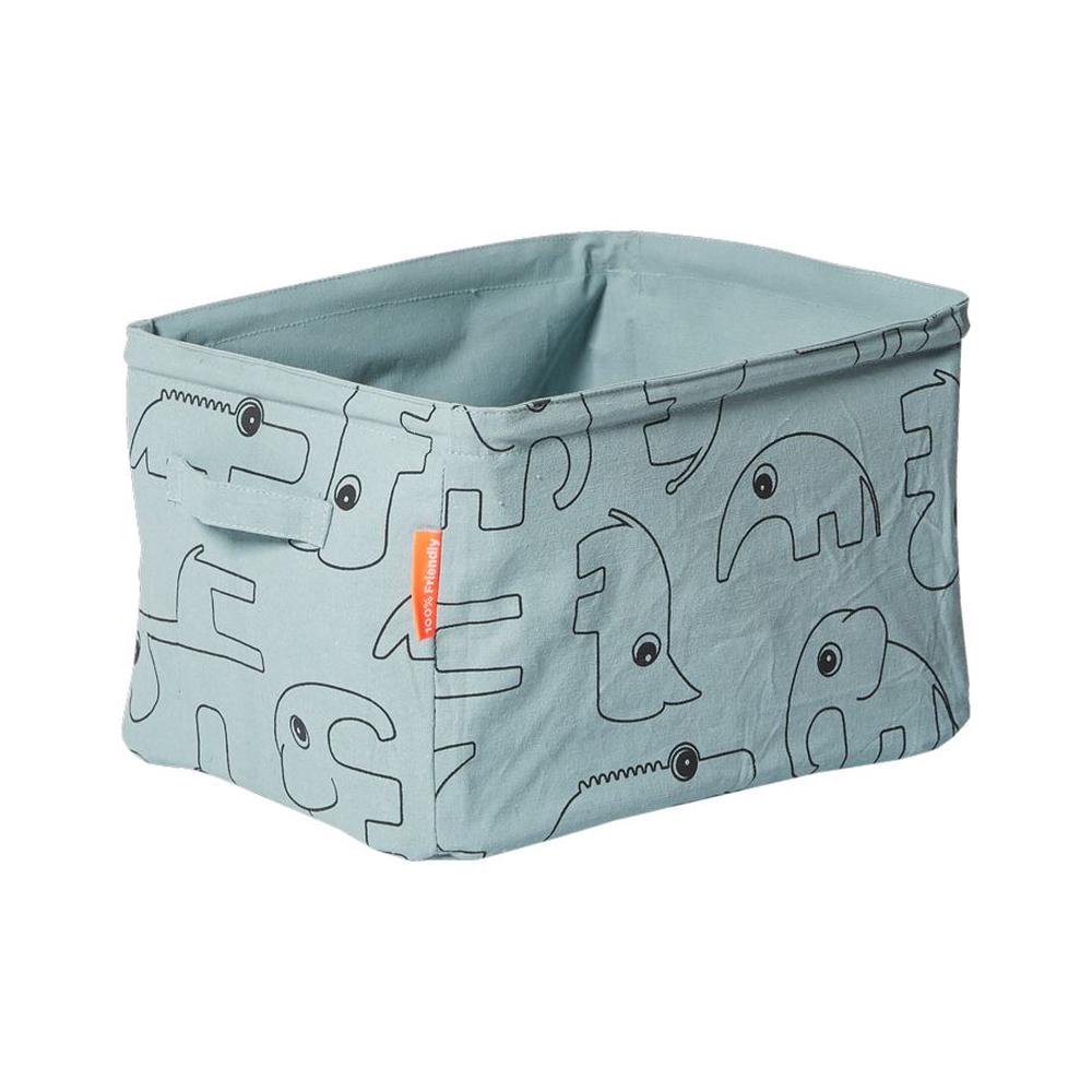 Done by Deer Double Sided Soft Storage Basket (Blue) Buy online at