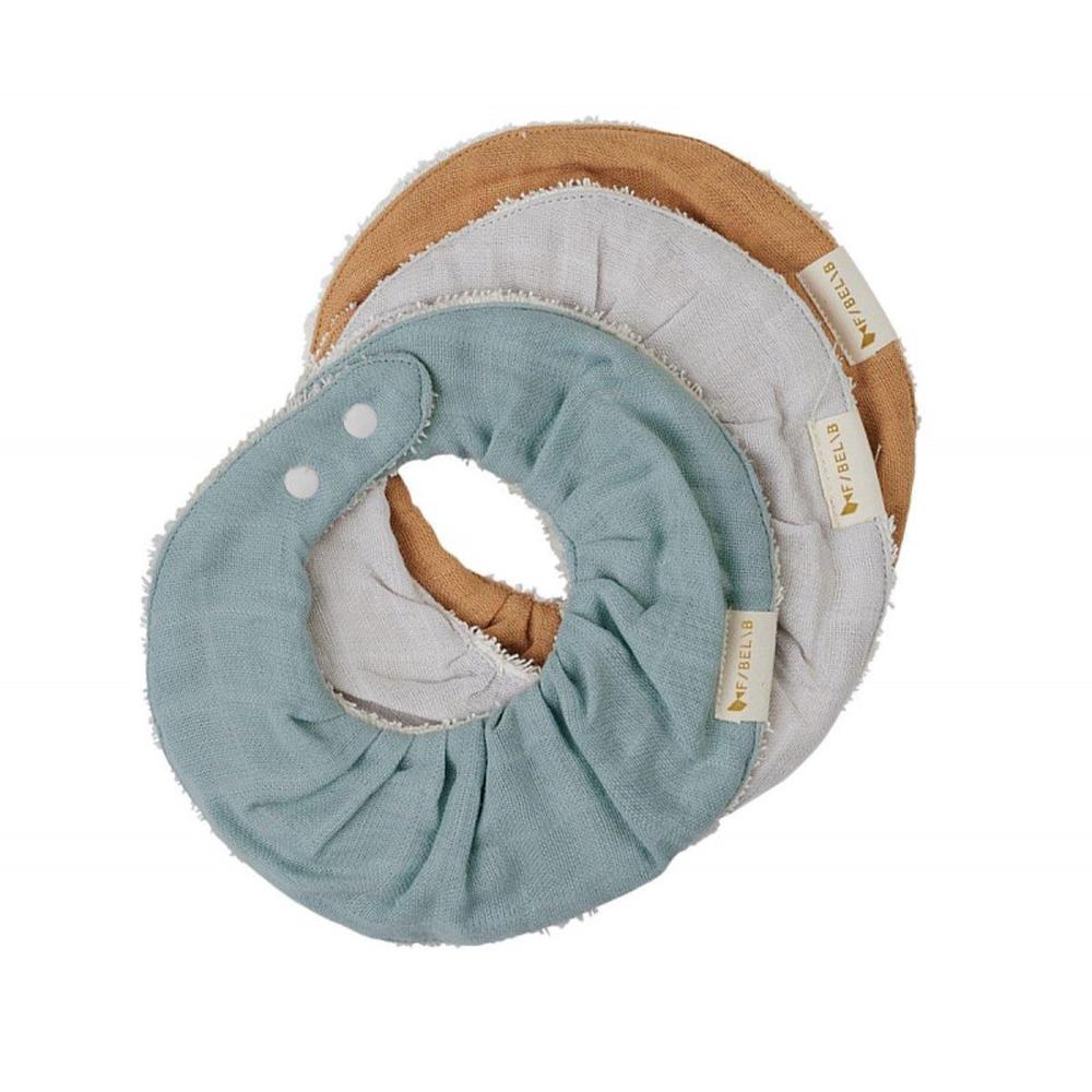 Fabelab Ruffle Bib, 3 Pack (Galaxy) - 19cm, 5713034211896