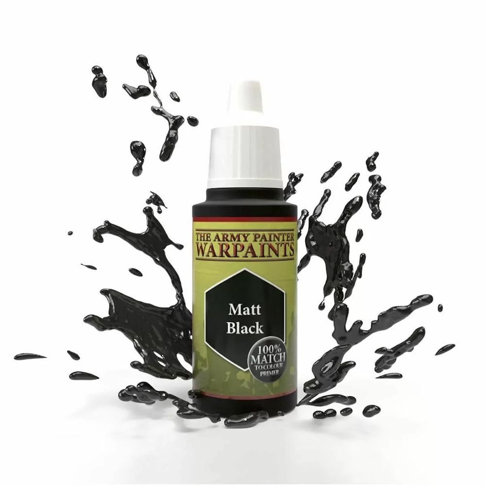 Army Painter Warpaints Matt Acrylic Paint (Black) - 18mL by Army Painter - ISBN: 5713799110106