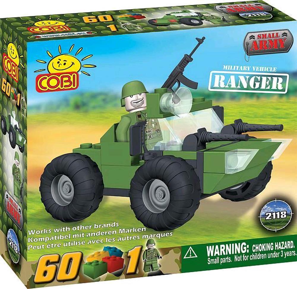 COBI Small Army - 60 Piece Ranger Military Vehicle Construction Set, 5902251021184