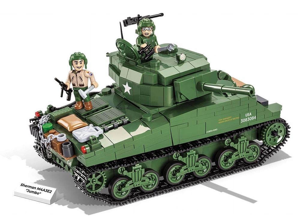 Cobi World War II - Sherman M4A3E2 Jumbo Tank, 716 Piece, 5902251025502