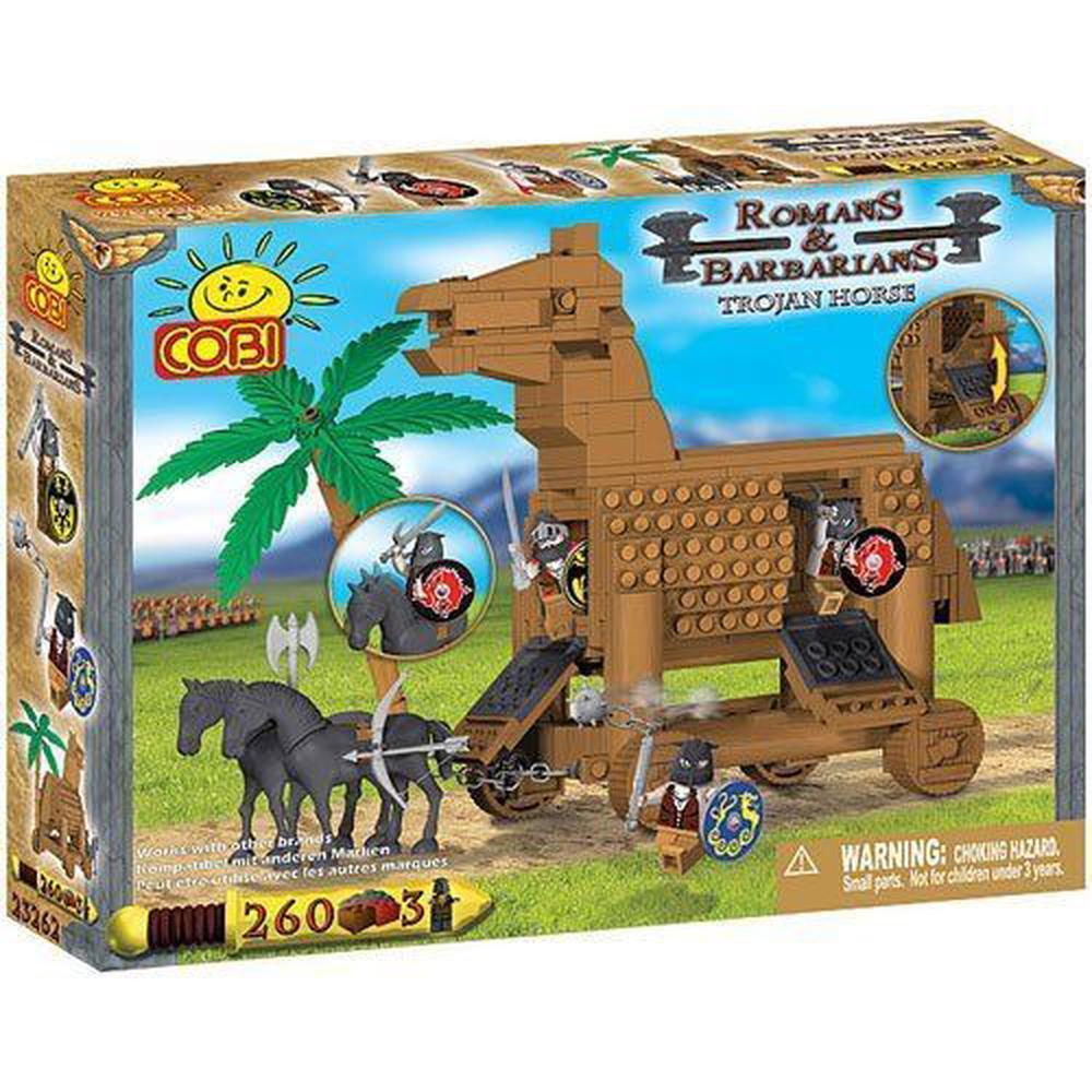 Cobi Romans & Barbarians - 260 Piece Trojan Horse Construction Set ...