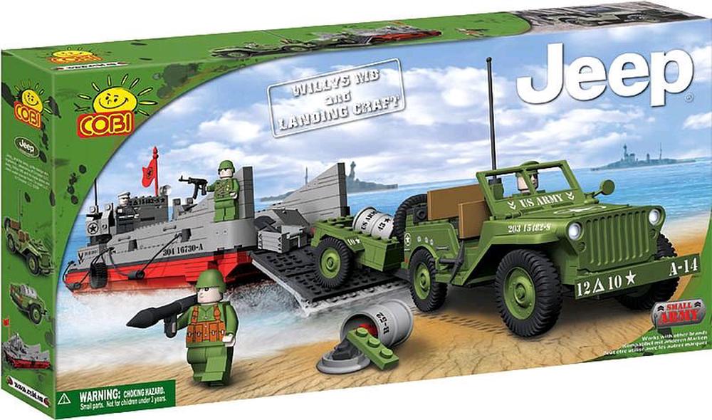 Cobi Small Army 300 Piece Willys MB Jeep and Landing