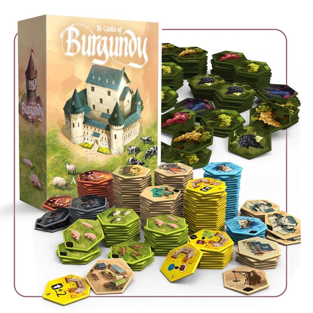 Awaken Realms Castles of Burgundy Special Edition Upgraded Hex Acrilic, 5904689270905