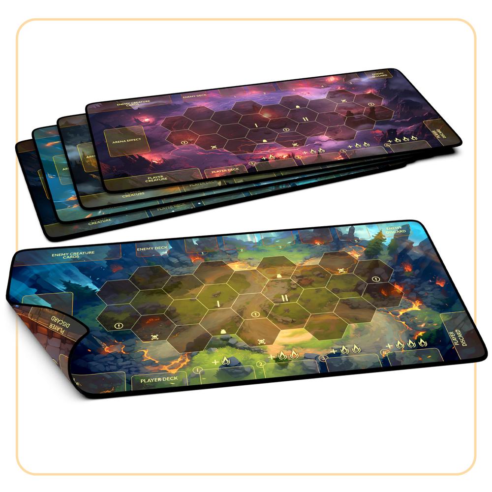 Awaken Realms Dragon Eclipse - Arena Playmats (Set of 5), 5904689272640