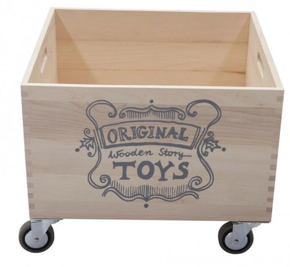 Wooden Story Slatted Storage Crate On Wheels Buy online at The Nile