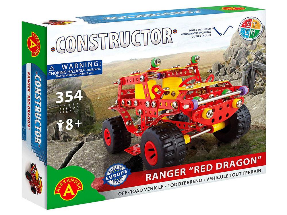 Alexander Toys Constructor: Ranger Red Dragon Model Toy, 354 Piece, 5906018012712