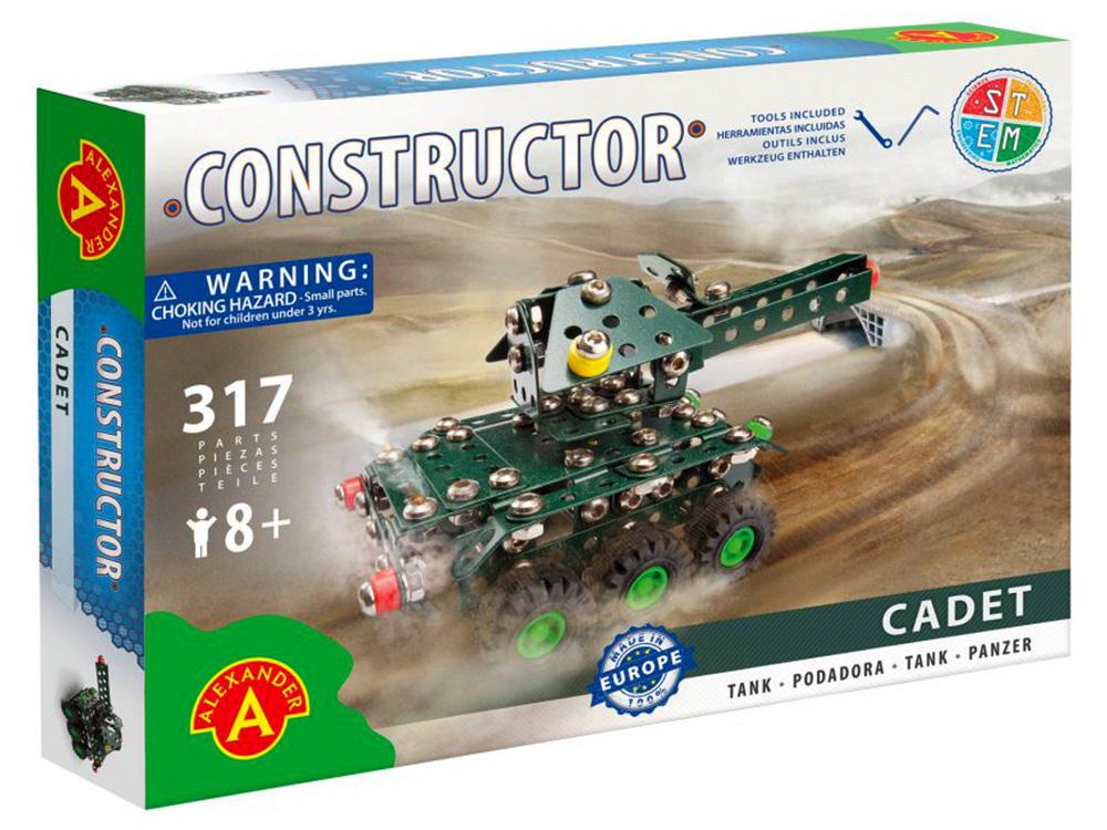 Alexander Toys Constructor: Cadet Tank Model Toy, 317 Piece, 5906018014280