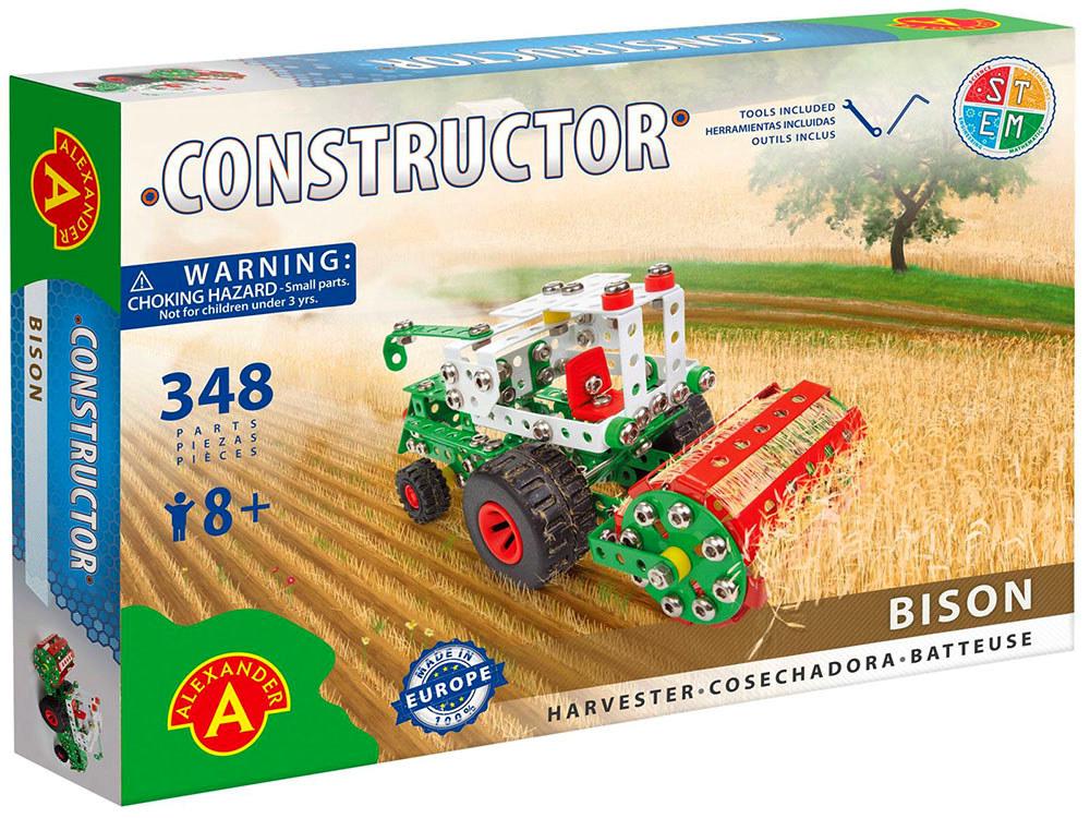 Alexander Toys Constructor: Bison Harvester Model Toy, 348 Piece, 5906018014983