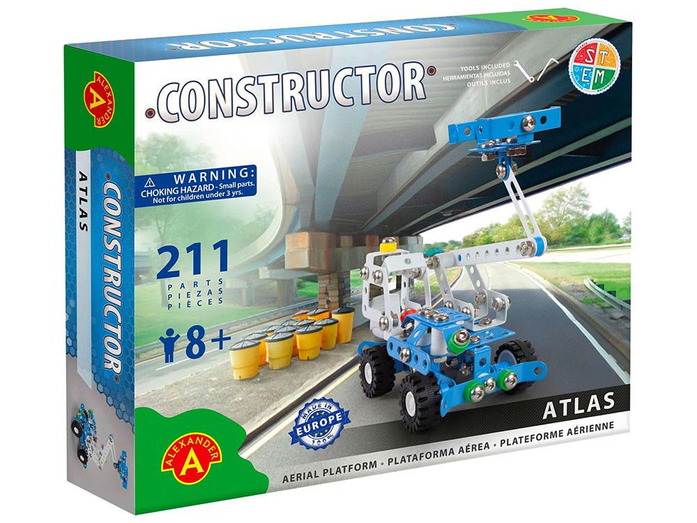 Alexander Toys Constructor: Atlas Platform Truck Model Toy, 211 Piece, 5906018016444
