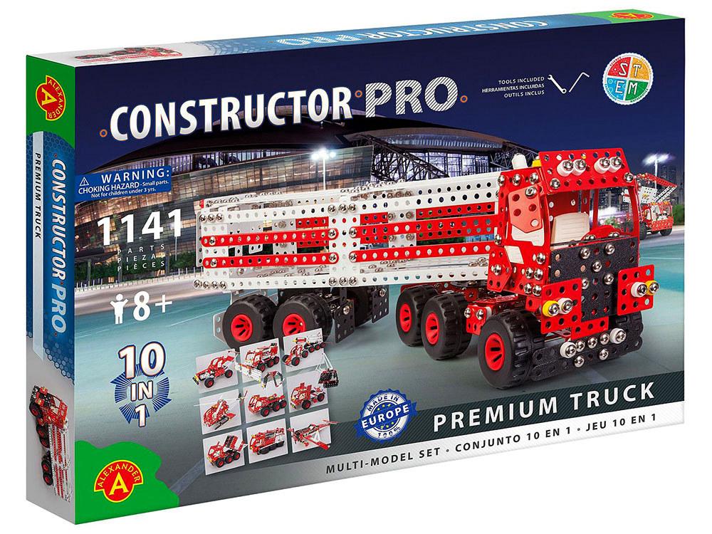Alexander Toys Constructor: Premium Truck 10-in-1 Model Toy, 1141 Piece, 5906018019131