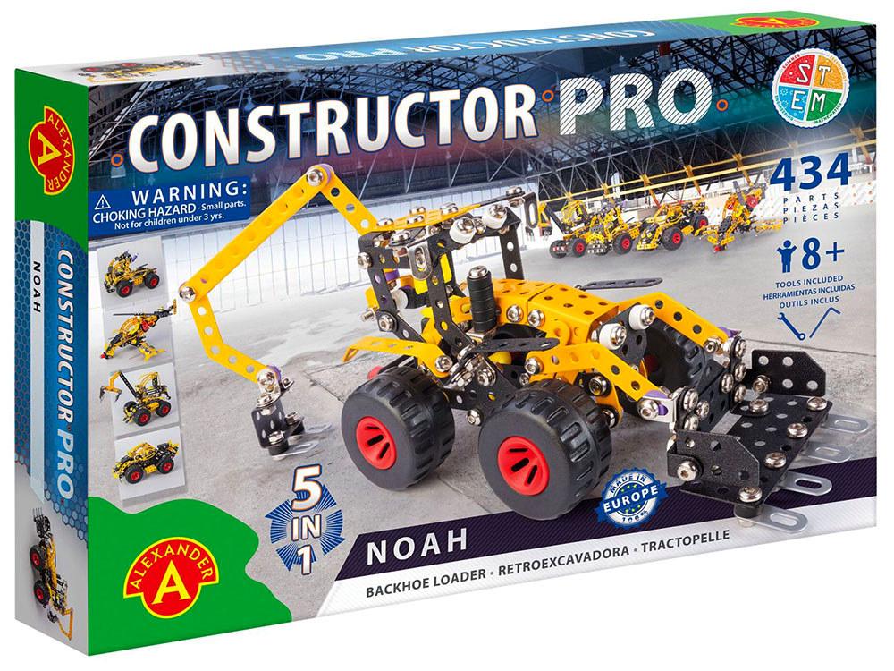 Alexander Toys Constructor Noah Backhoe Loader 5in1 Model Toy, 434