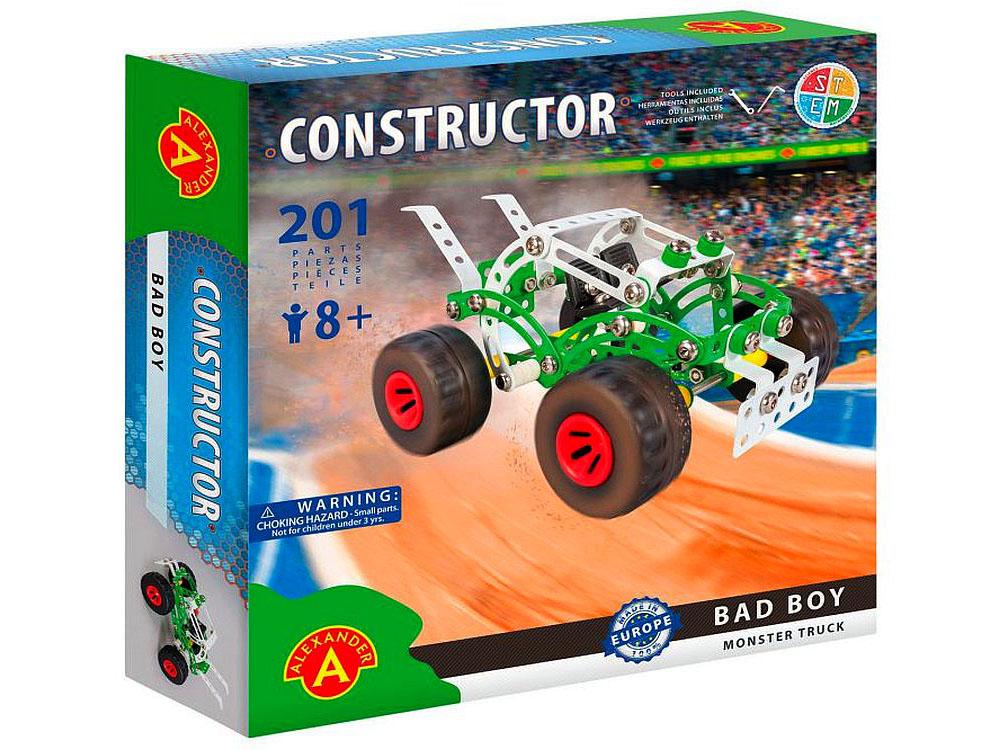 Alexander Toys Constructor: Bad Boy Monster Truck Model Toy, 201 Piece, 5906018021844
