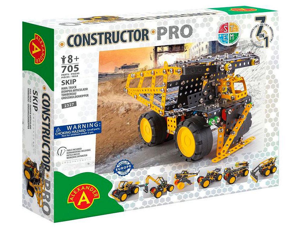 Alexander Toys Constructor: Skip Haul Truck 7-in-1 Model Toy, 705 Piece, 5906018023275