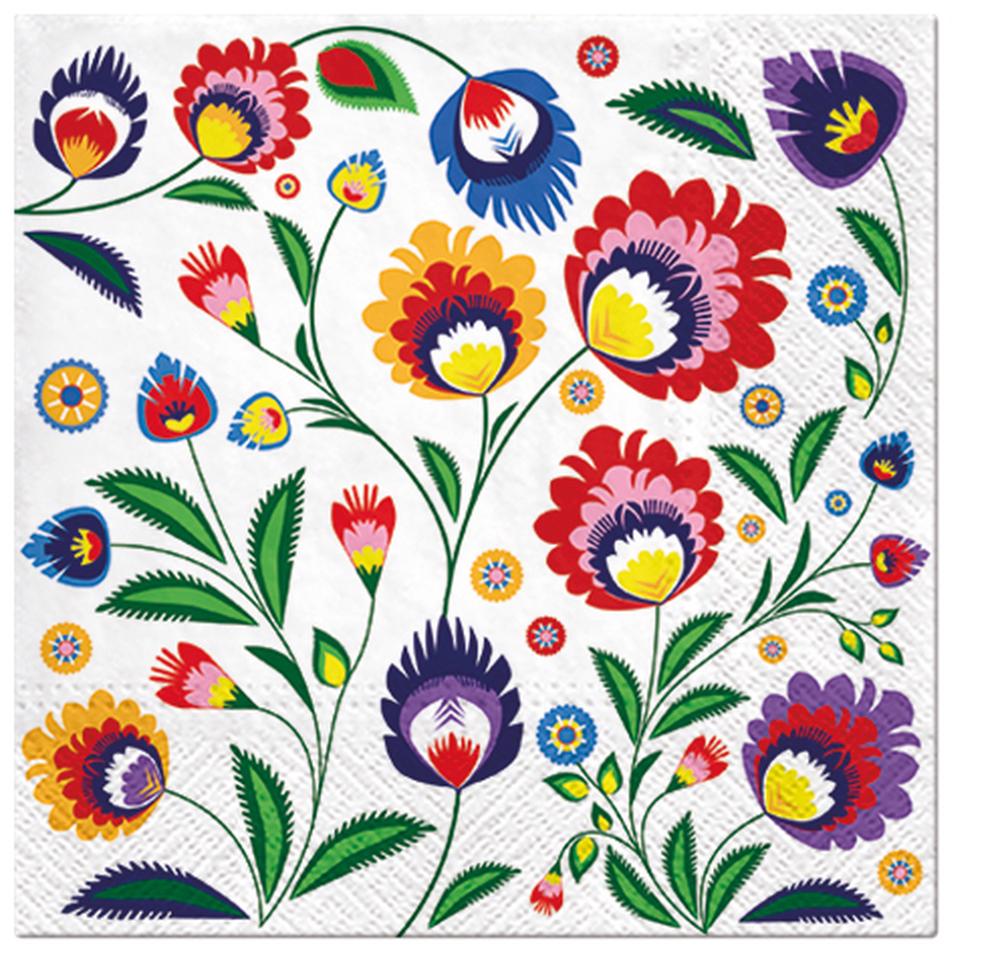 PAW Lunch Napkin (Polish Folk), Pack of 20 - 33x33cm by PAW - ISBN: 5906360743142