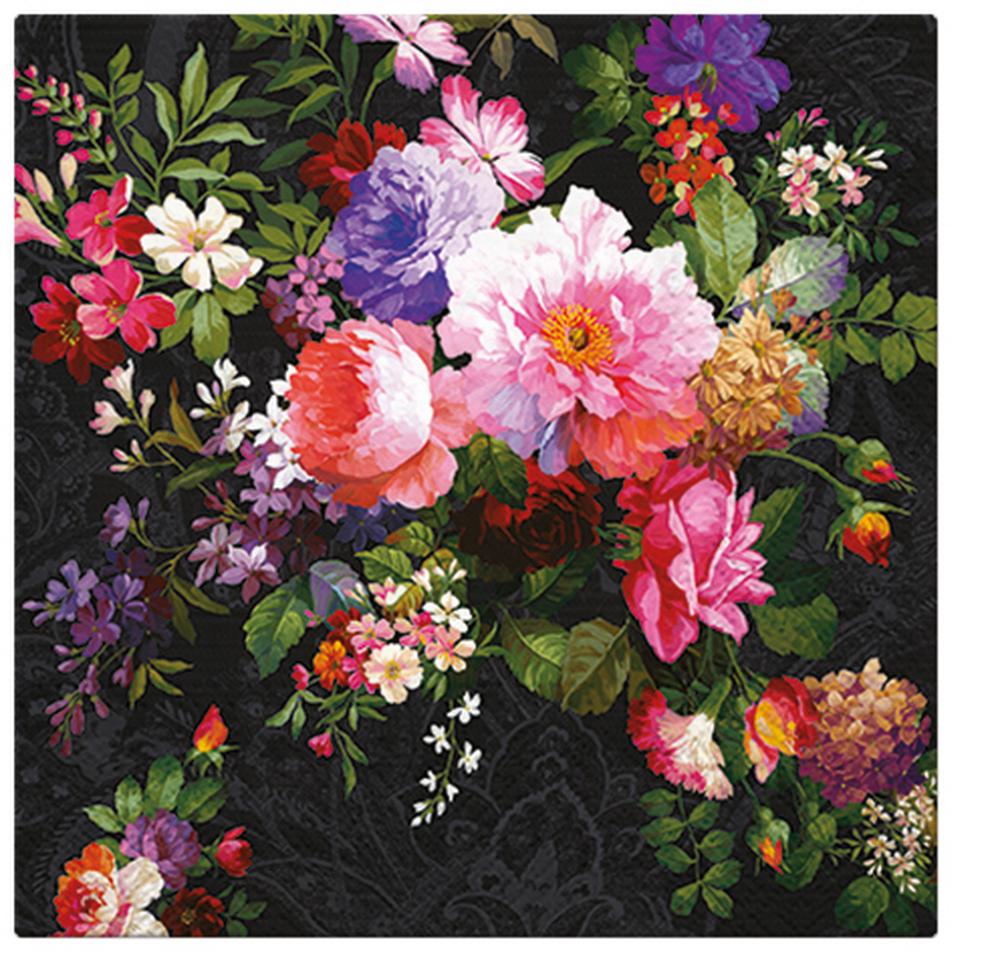 PAW Lunch Napkin (Roses On Velvet), Pack of 20 - 33x33cm by PAW - ISBN: 5906360751178