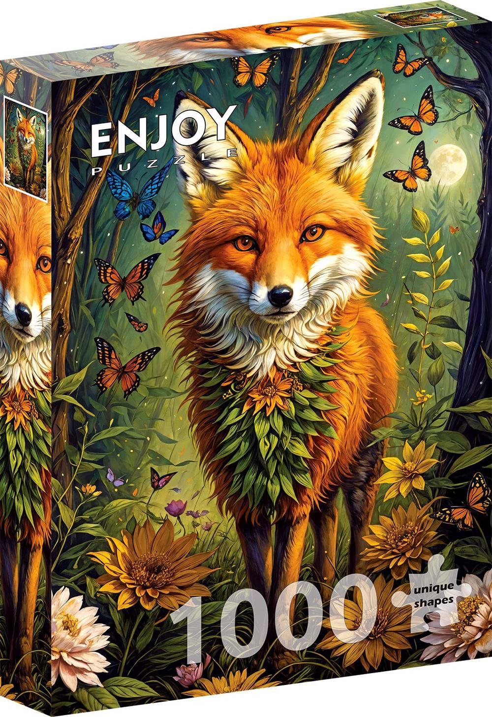 Enjoy Puzzle Enchanted Fox Jigsaw Puzzle, 1000 Pieces, 5949194021628