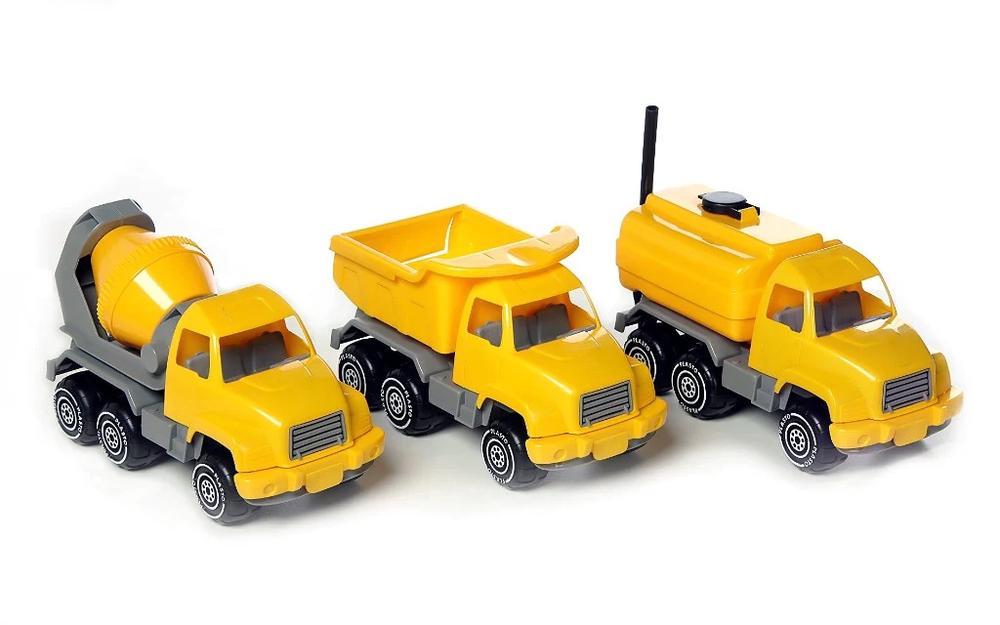 Yellow Construction Truck Set, 3 Pack - 26cm, 6410317116518