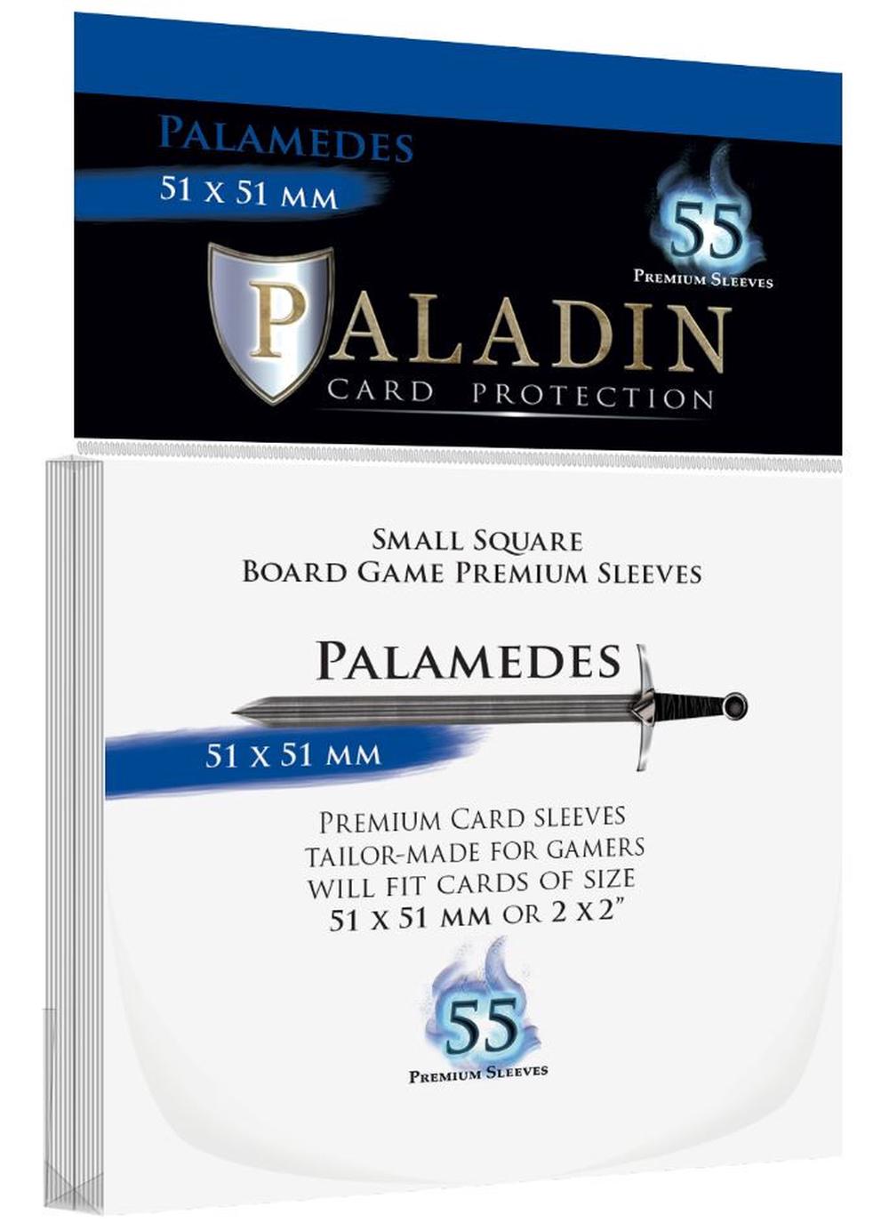 Premium Palamedes Clear Sleeves, 100 Sleeves - 51x51mm, 6425453000546