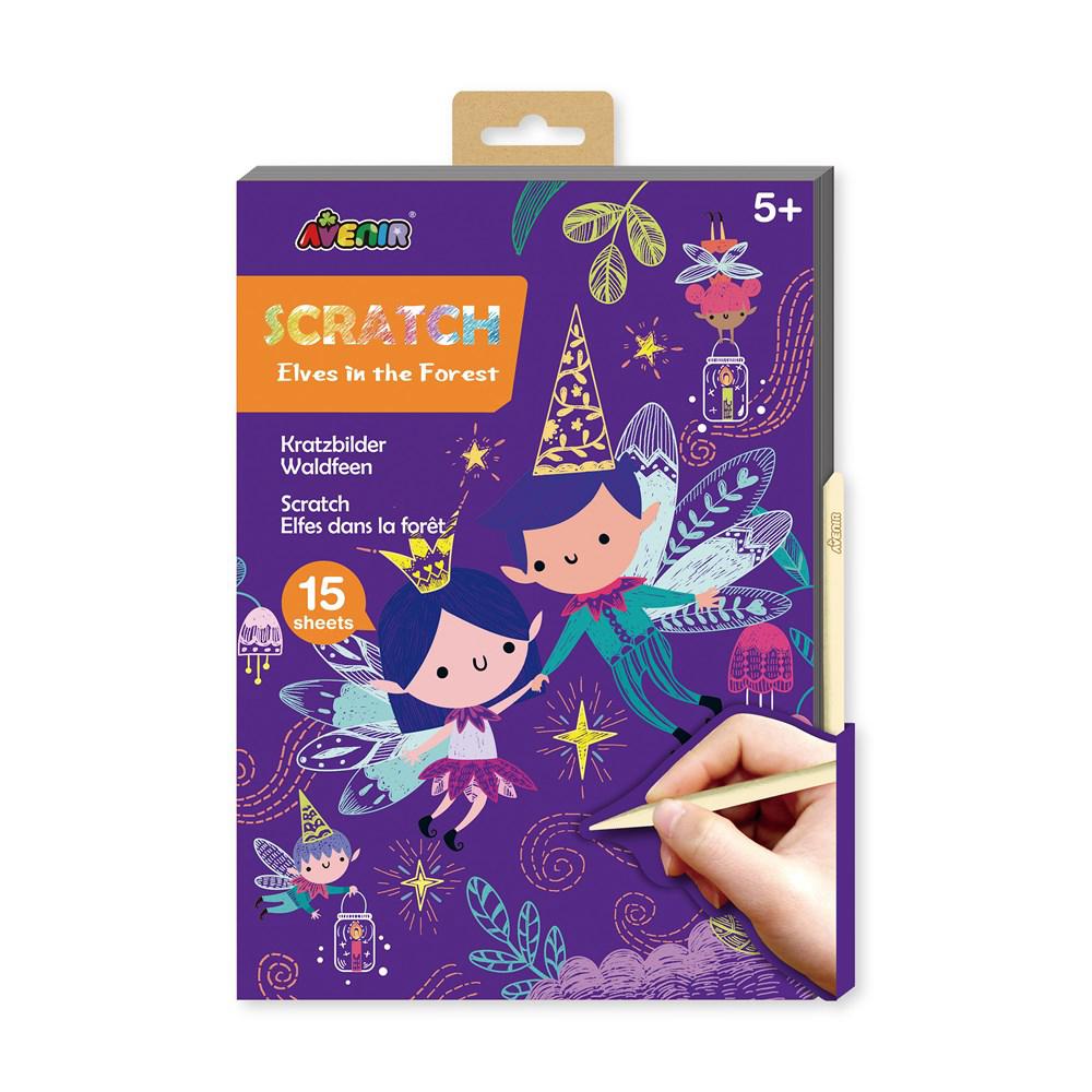 Avenir A5 Scratch Book Elves Garden, 6920773318277