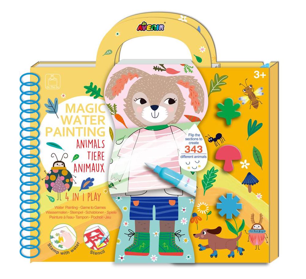 4-in-1 Play Book Magic Water - Painting Animals, 6920773318963