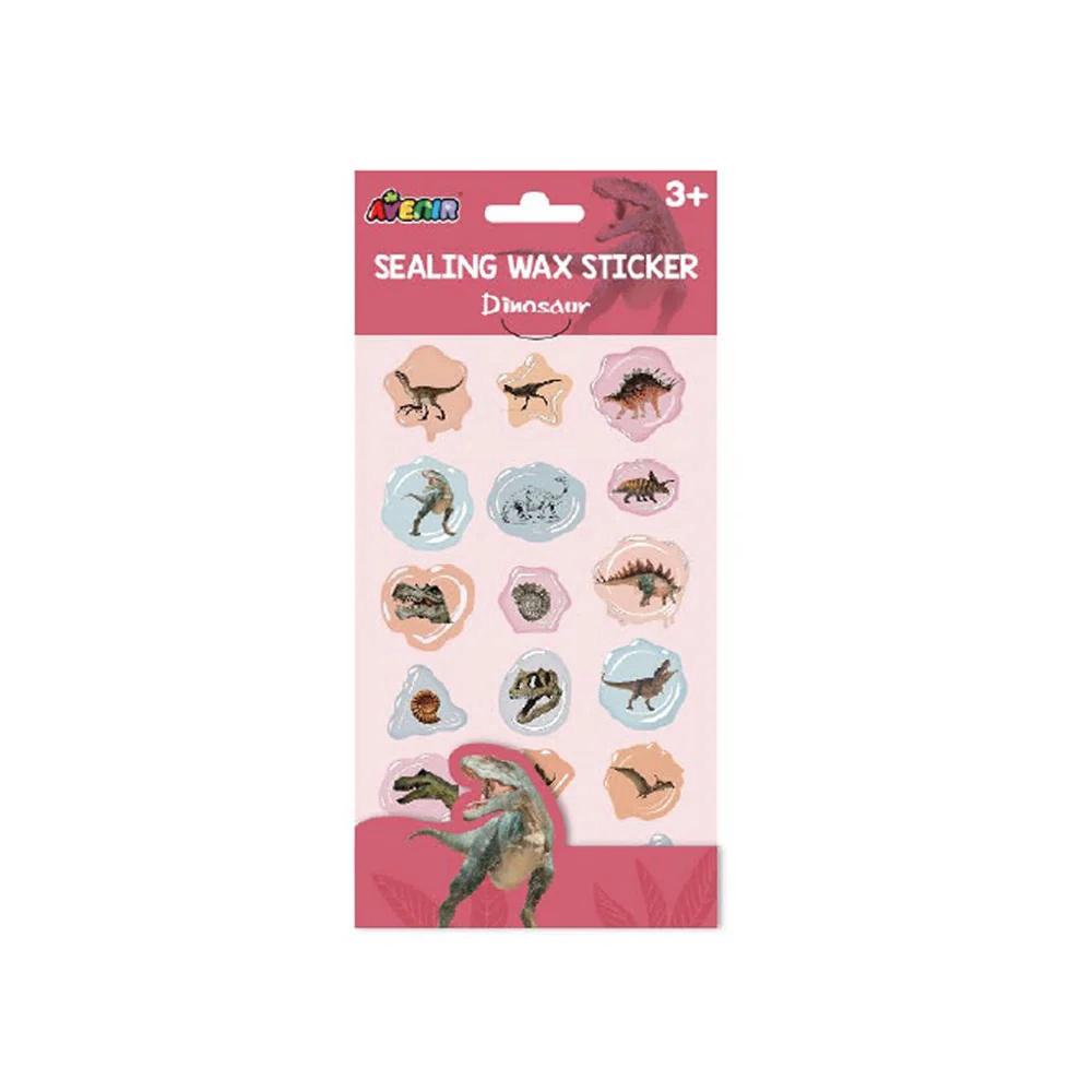 Avenir Sealing Wax Stickers - Dinosaur, 10 Pack, 6920773320799
