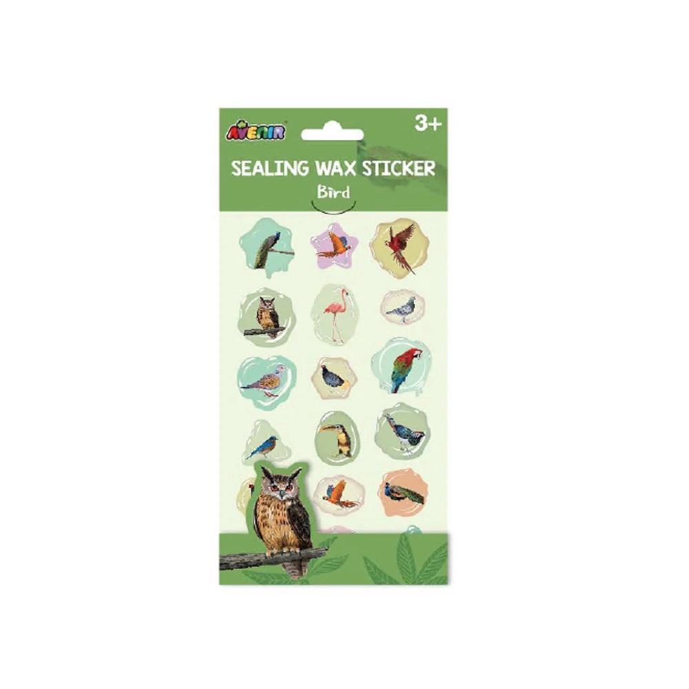 Avenir Sealing Wax Stickers - Bird, 10 Pack, 6920773320805
