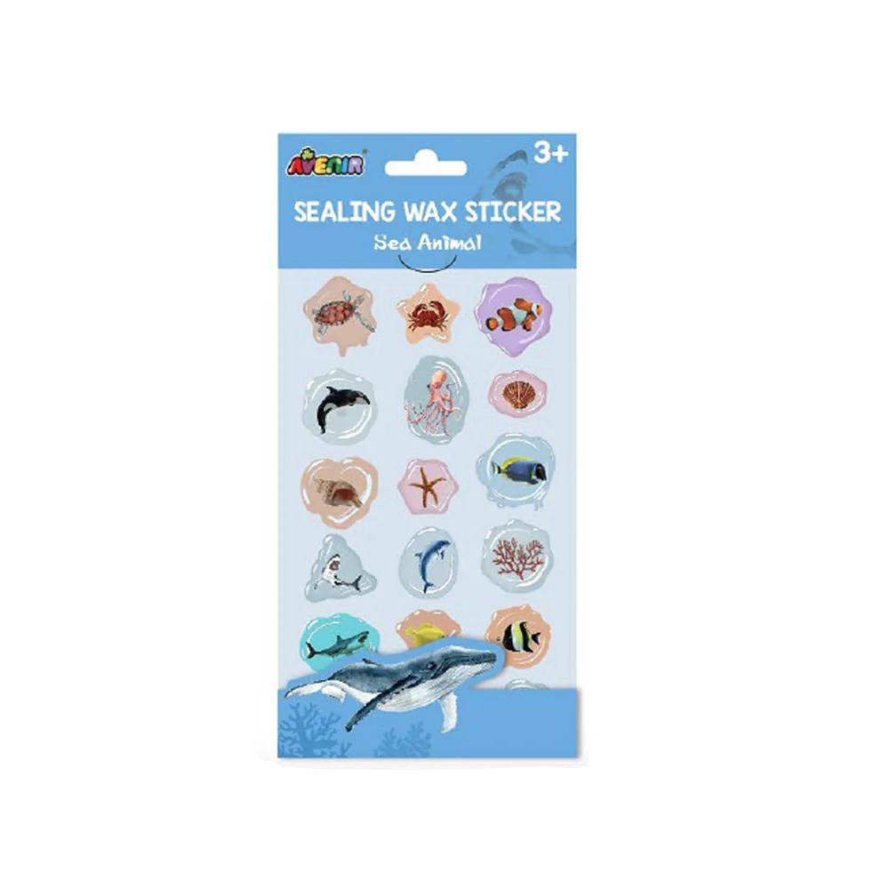 Avenir Sealing Wax Stickers - Sea Animal, 10 Pack, 6920773320829