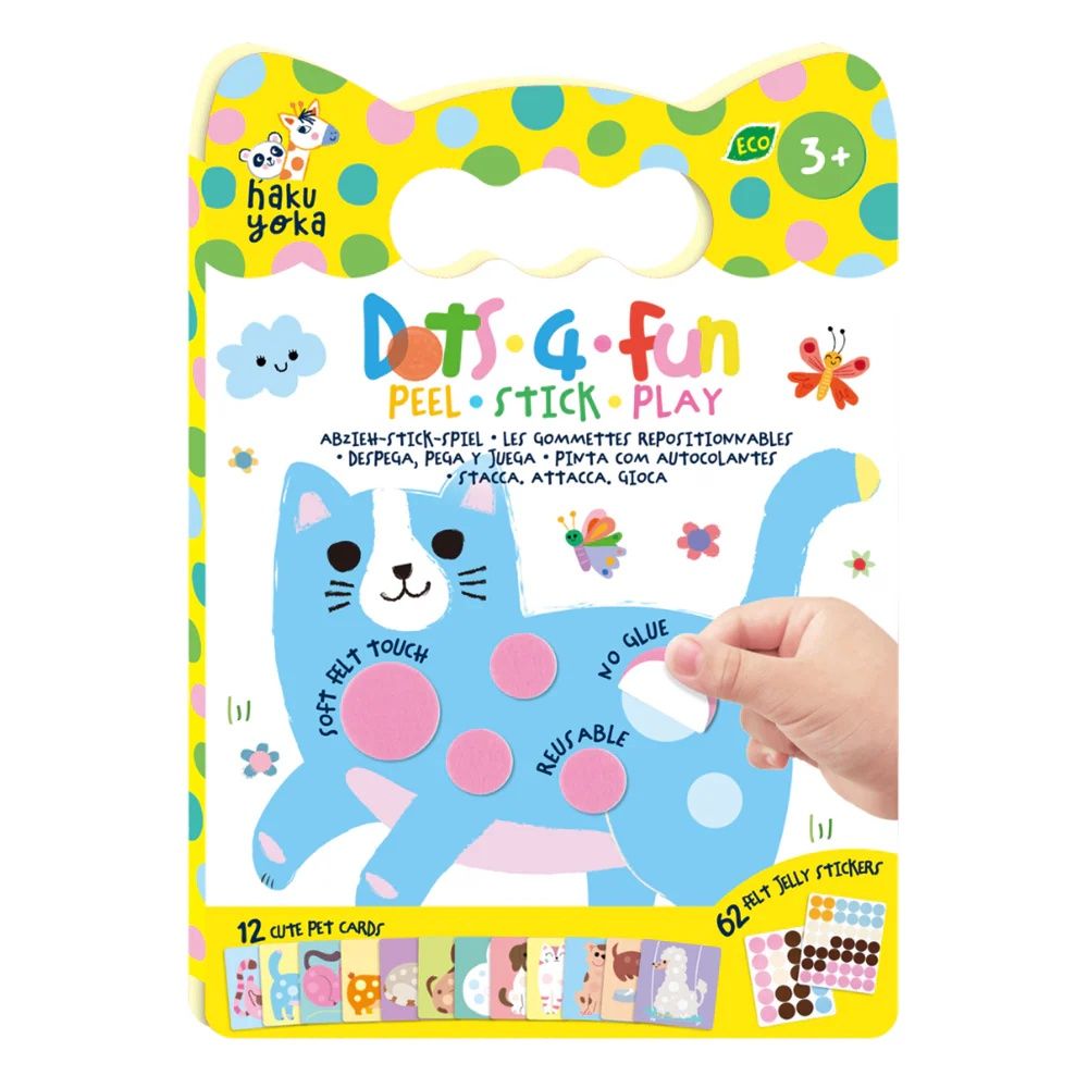Haku Yoka Dot 4 Fun Peel-Stick-Play Lovely Pets by Haku Yoka - ISBN: 6920773332204