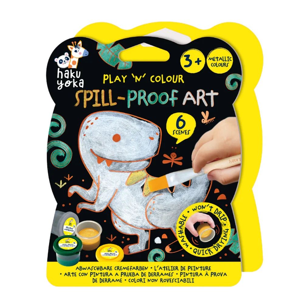 Haku Yoka Play 'N' Colour - Dino Spill Proof Art by Haku Yoka - ISBN: 6920773332327