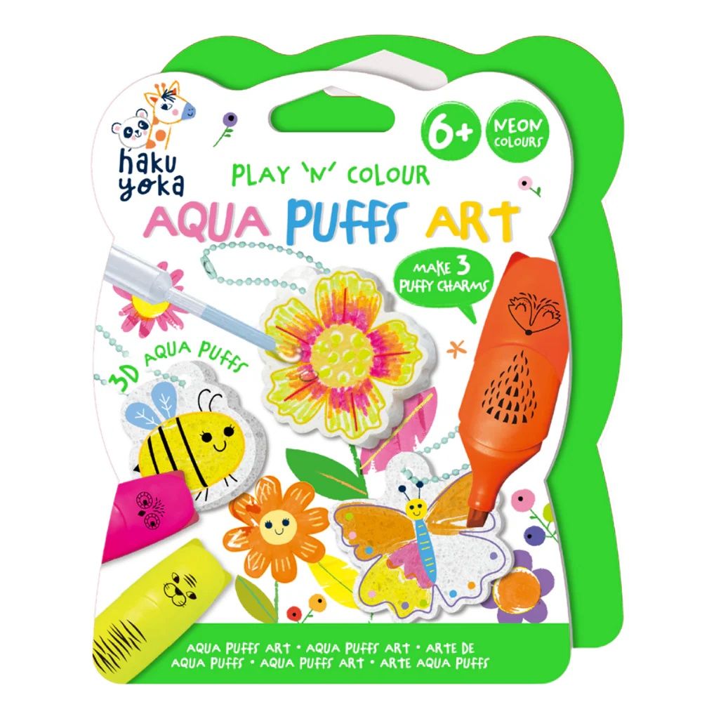 Haku Yoka Play 'N' Colour - Garden Aqua Puffs Art by Haku Yoka - ISBN: 6920773332341