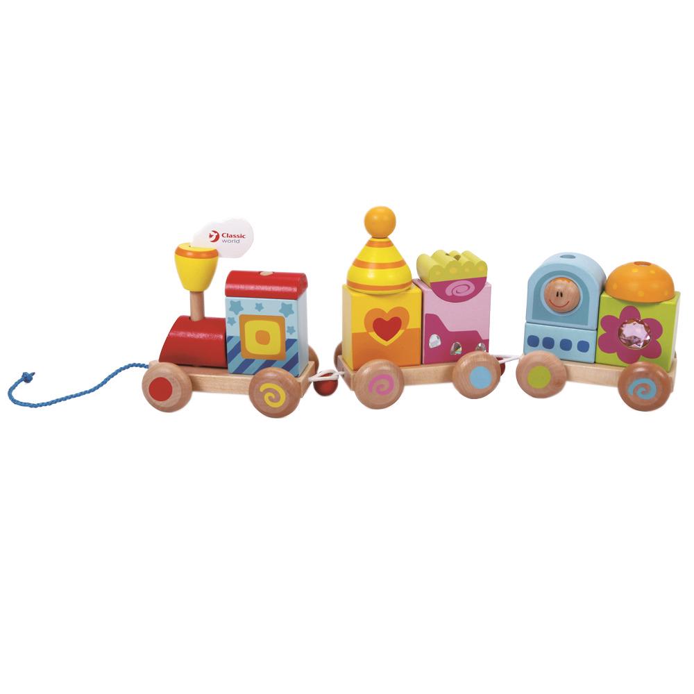 Classic World Stacking Block Train Pull Toy Buy online at The Nile