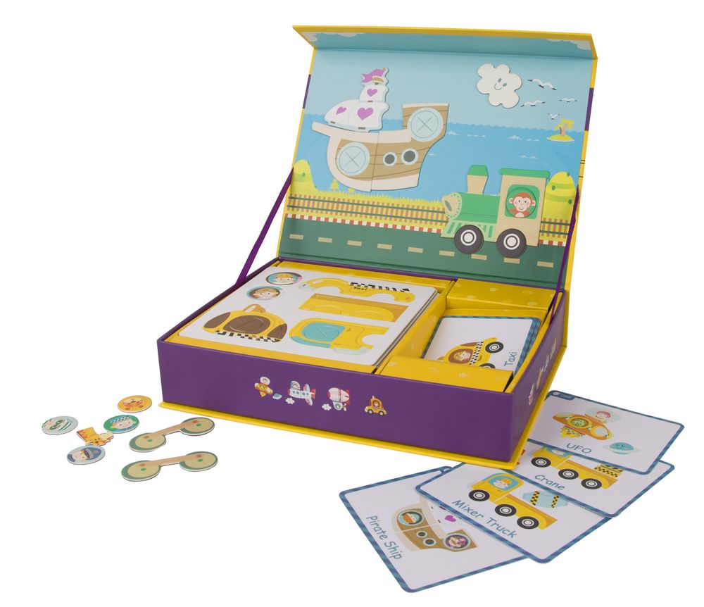 Classic World Magnetic Traffic/Transportation Kit - 26.8x20.3x5.5cm by Classic World - ISBN: 6927049020261