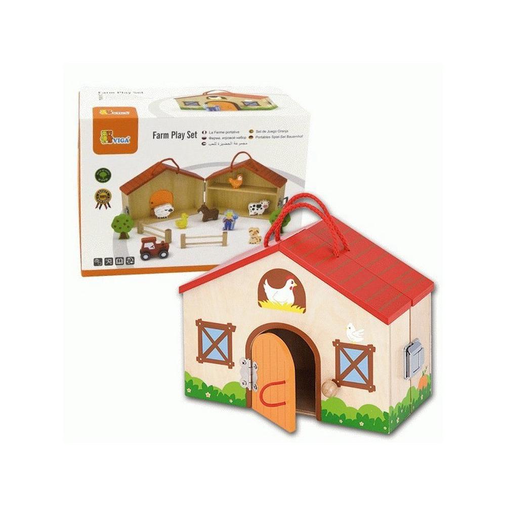 wooden barn playset