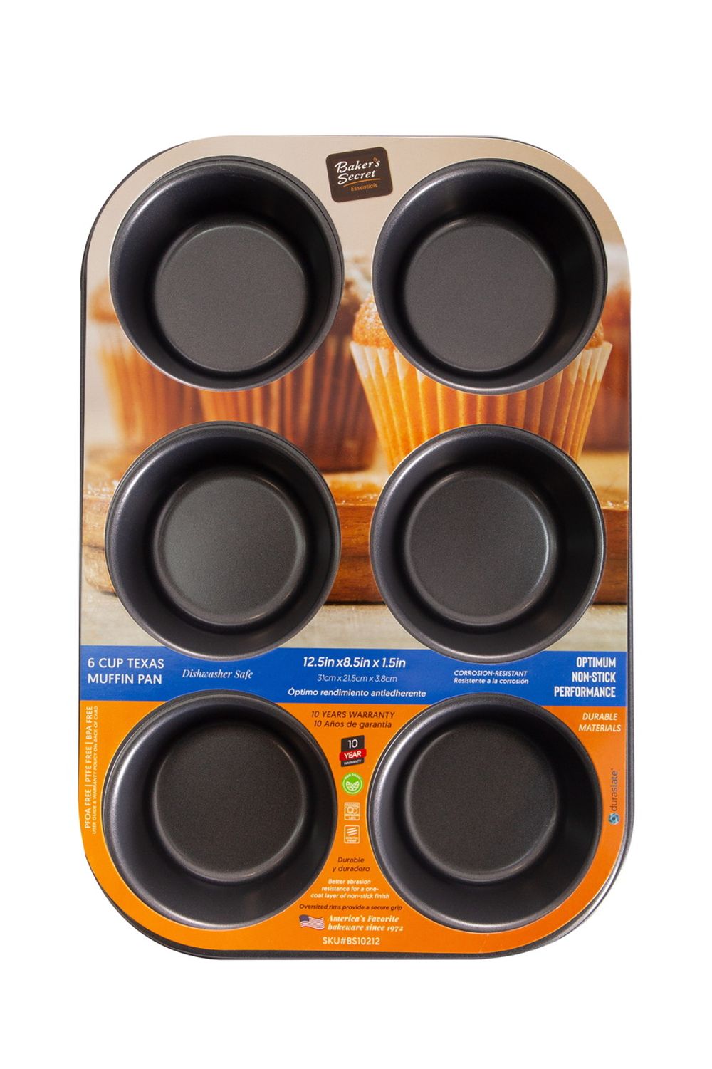 Baker's Secret 6 Cup Texas Muffin Pan Buy online at The Nile — free download
